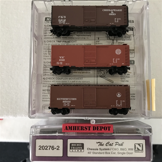 20276-2 Micro Trains Chessie System 3 Car Set