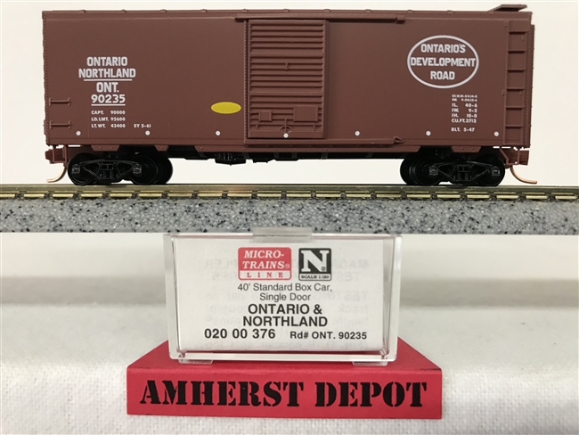020 00 376 Micro Trains Ontario Northland #90235 Box Car