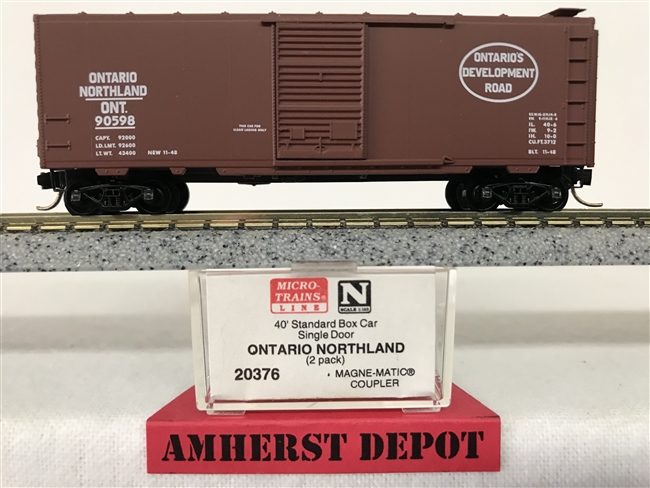 20376 Micro Trains Ontario Northland #90598 Box Car