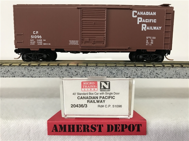 20436/3 Micro Trains Canadian Pacific Railway Box Car CP #51096