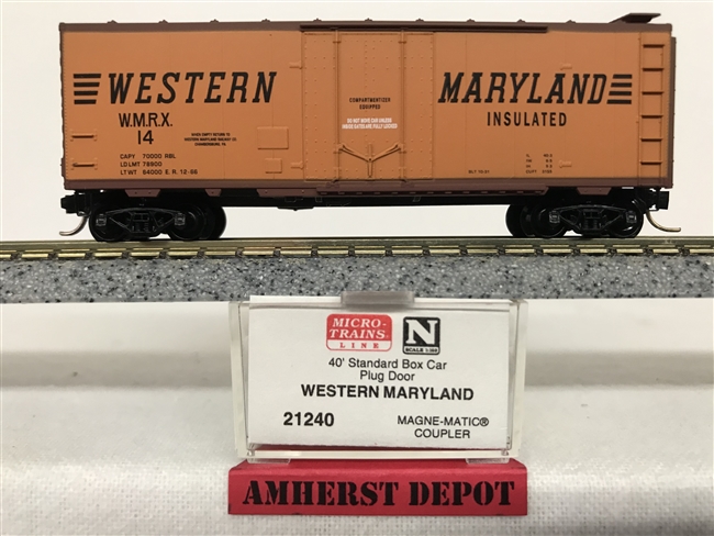 21240 Micro Trains Western Maryland Box Car WM