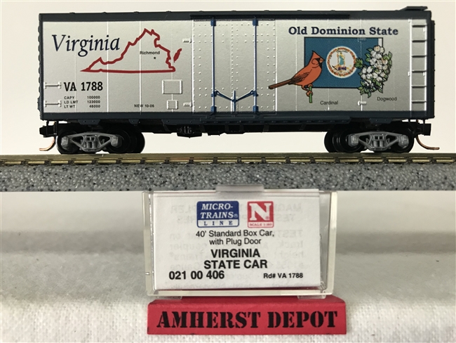 21 00 406  Micro Trains Virginia State Car VA