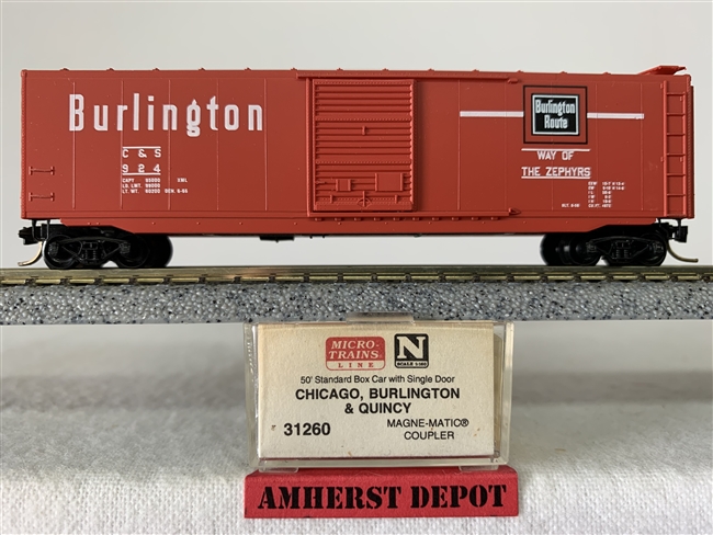 31260 Micro Trains Chicago Burlington & Quincy Box Car CBQ