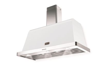 Lofra Dolcevita Series ARBP48C 48 Inch Wall Mount Convertible Hood 471 CFM, LED Lights, Remote Control, 3 Extraction Speed in White