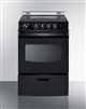 Summit REX243BRT 24" Slide In Electric Range Black