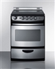 Summit REX245SSRT 24" Slide In Electric Range Stainless Steel