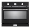 Verona Designer Series VEBIG30NE 30 Inch Built-In Single Gas Wall Oven with 3.5 cu ft Capacity Convection Infrared Broiler Matte Black