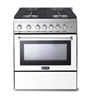 Verona VEFSGG304NW 30" Gas Range Oven 4 Burner White