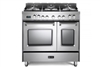 Verona Prestige Series VPFSGE365DSS  36" Dual Fuel Range Convection Double Oven Stainless Steel