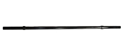 Black Widow 2-Inch Axle Barbell for Strength Training - Durable steel construction with knurled grip surface for enhanced forearms and grip strength. Matte black finish for style in your workout space.