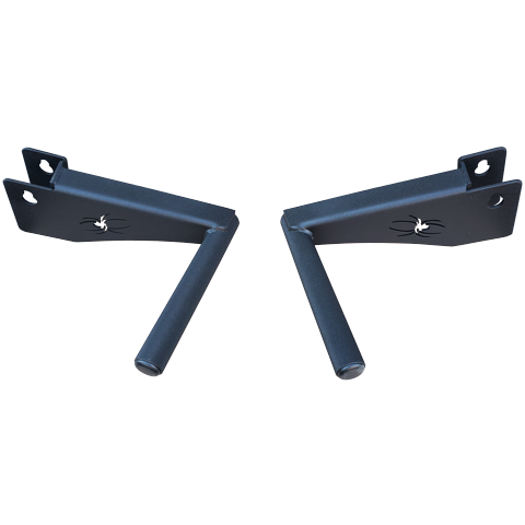 Black Widow Training Gear Independent Dip Handles - Custom-made for your squat rack with super grip powder coat and optional UHMW protection.