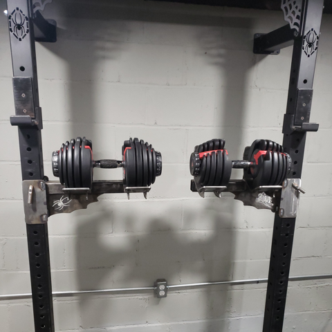 Dumbbell Trays - Convenient Storage Solution for Squat Racks by Black Widow Training Gear