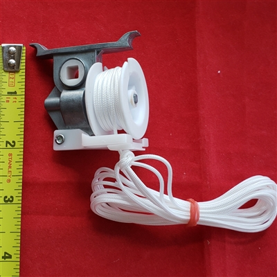 2" Cord Tilter, SQUARE hole. High Profile. Precorded, White, 20-0723