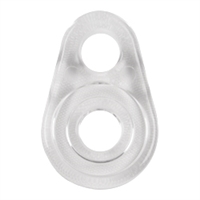 Baton Front Connector, Clear Plastic. BA10