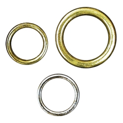 Heavy Duty Drapery Ring, Brass, 1/2" diameter.  For roman & natural shades