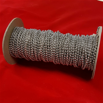 Metal Bead Chain #6, roll of 100ft. Nickel