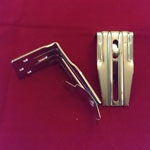 Pack of 2. Installation Brackets 3.5" with Clips for Vertical PVC. Plated Silver. 7702857