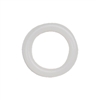 Drapery Ring, White Plastic Bone, 5/8" diameter.  For roman & natural shades. DRP200