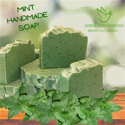 Mint handmade soap