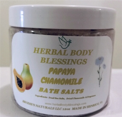 Papaya Chamomile Bath Salts
