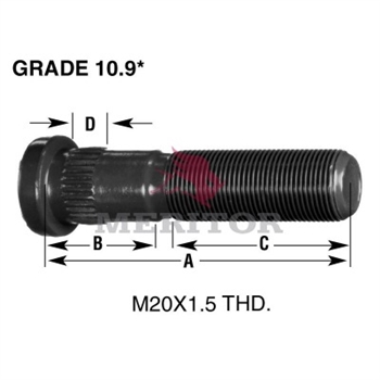 Meritor Bolt-Serr M20 X P/N: 09-001853 or 09001853