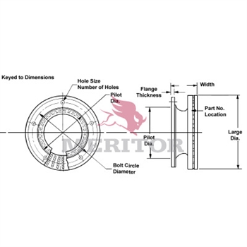 Meritor Rotor P/N: 3218G111