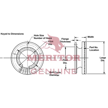 Meritor Rotor P/N: 3218S201