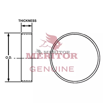 Meritor Wipr-Oil Seal P/N: 1199A3329 driveline