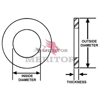 Meritor Washer P/N: 1229N1548