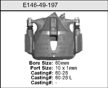 Bendix Exchange Caliper P/N: E14649197