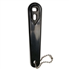 1601 "E" Cylinder Wrench with chain, Black, 25/Pkg