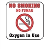 2406 Small "No Smoking" Plastic Sign, 20/box