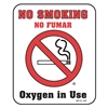 2408 Large "No Smoking" Plastic Sign, 20/box