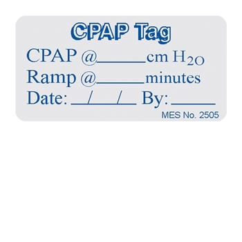 2505 "CPAP Tag" label, 150/roll