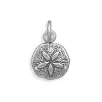 Sand Dollar Charm Sterling Silver