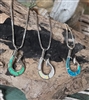 Opal Fish Hook Pendant