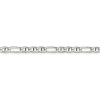Sterling Silver 4.5mm Figaro Anchor Chain