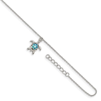 Opal Turtle Anklet