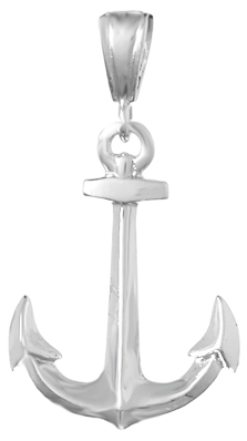 Sterling Silver Anchor Pendant