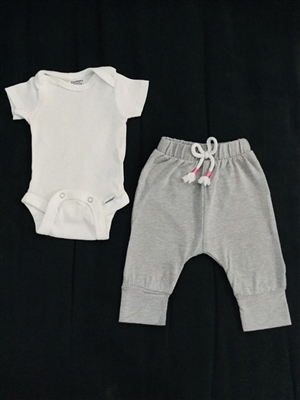 "White" Gerber Romper - Size Newborn