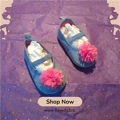 "Pink and Purple Flower" Slippers by Little Treasure