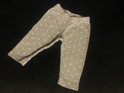 "White  Hearts" Gray Joggers by Simple Joy  made by  Carter's