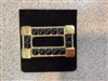 Terry Stack Rectangular Gold/Onyx Buckle