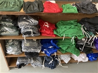 ASSORTED MESH SOCCER SHORTS AND JERSEYS