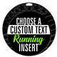 Running Full Color Custom Text Insert Medal