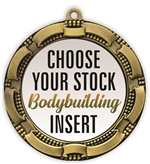 Body Building Full Color Insert Medal