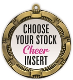 Cheer Full Color Insert Medal