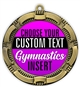 Gymnastics Full Color Custom Text Insert Medal