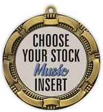 Music Full Color Insert Medal