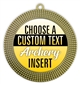 Archery Full Color Custom Text Insert Medal